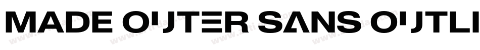 MADE Outer Sans Outline Alt Thin PERSONAL USE字体转换
